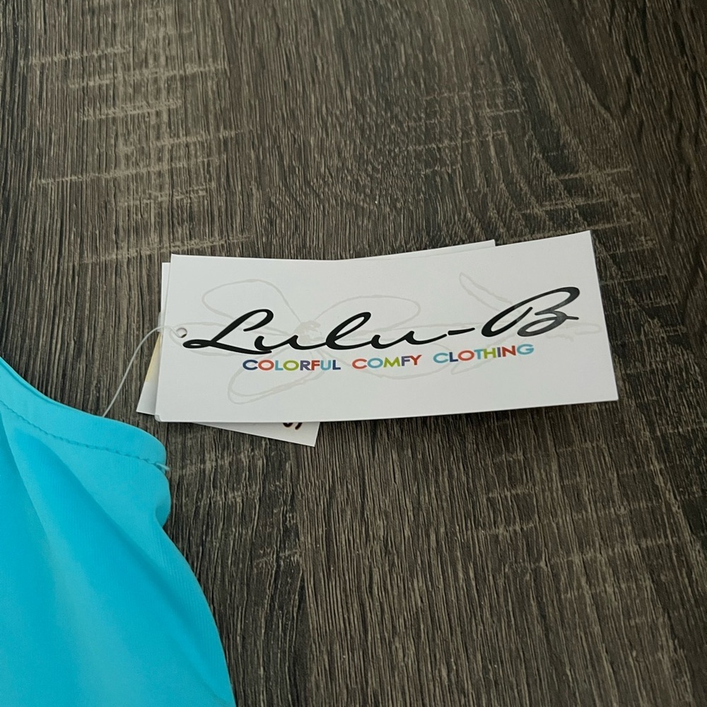 Lulu-B Cooling Tank Top UPF 50 Plus Bright Aqua Blue NWT Size Small new w/ tags​ - Picture 11 of 11